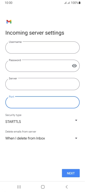 Press the drop down list below 