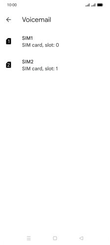 Press the required SIM.