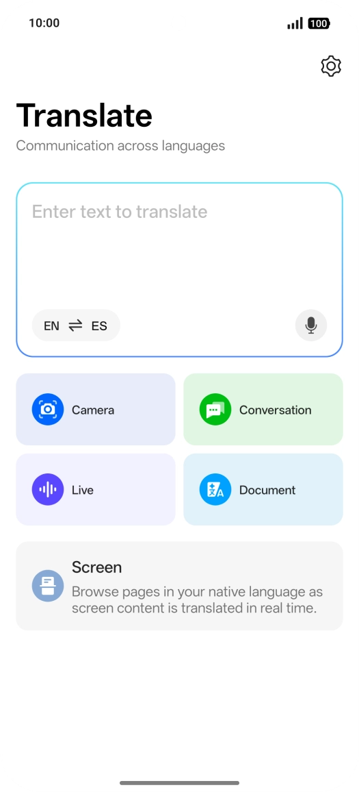 Follow the instructions on the screen to select the required language settings and use the function.