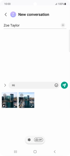Press the gallery icon and go to the required folder.