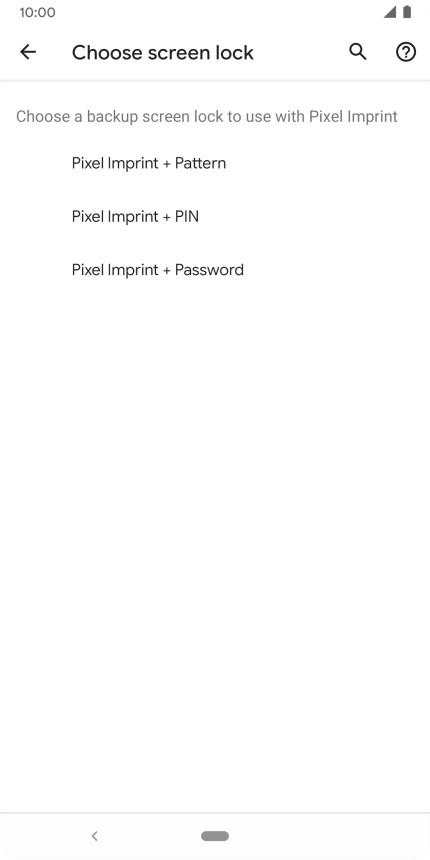 Press the required phone lock code and follow the instructions on the screen to create an additional phone lock code.