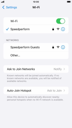 Press the Home key to return to the home screen.