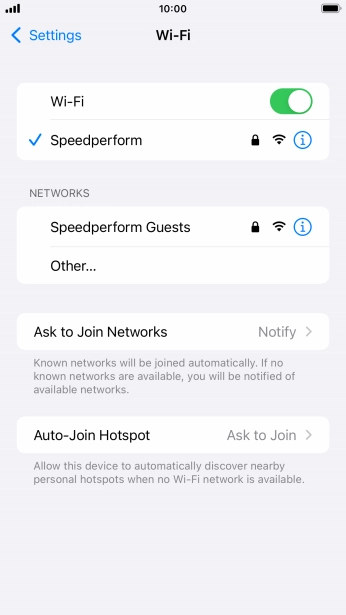 Press the Home key to return to the home screen.