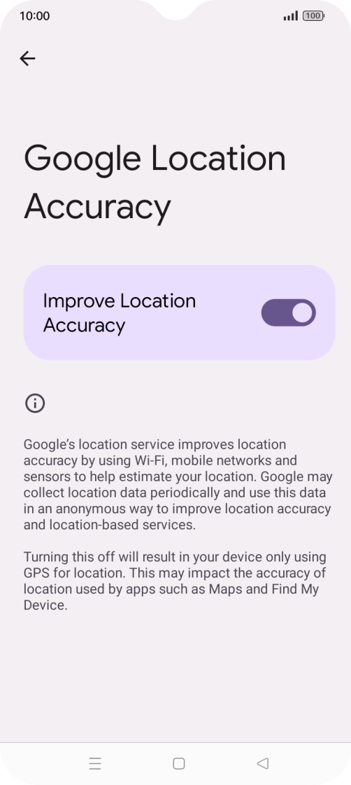 If you press the indicator next to 