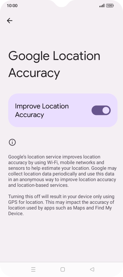 If you press the indicator next to 