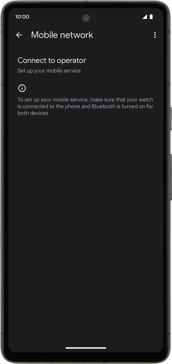 On your phone: Follow the instructions on the screen to set up mobile data.