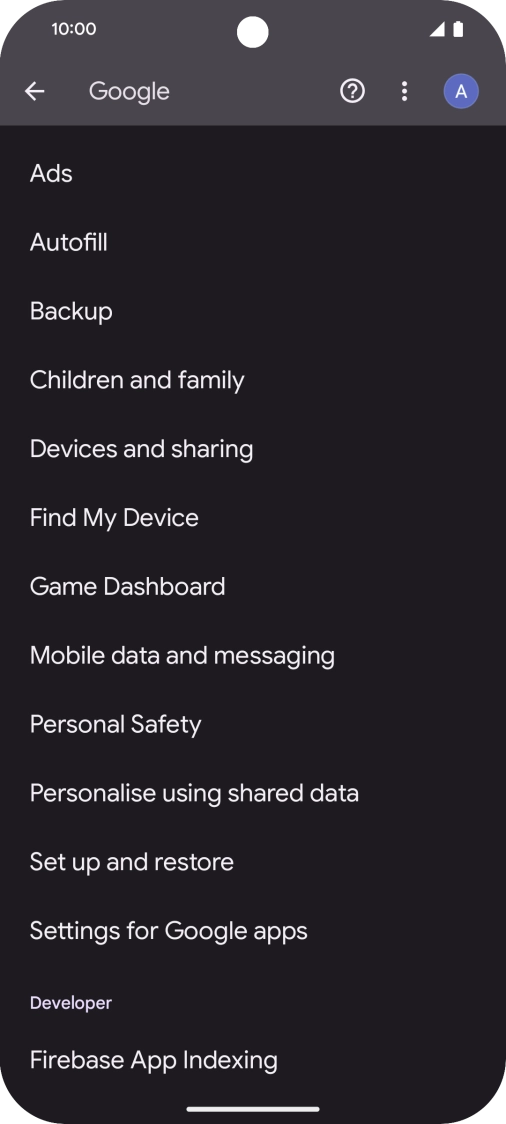 Press Find My Device.