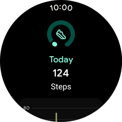 Slide your finger right starting from the left side of the screen to go back to the overview of your daily activities.