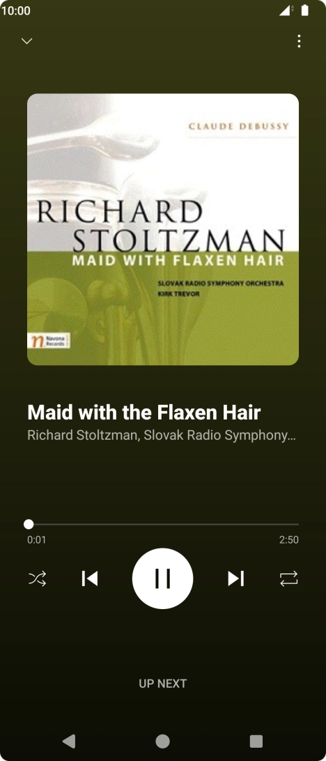 Press arrow right to go to the next audio file.