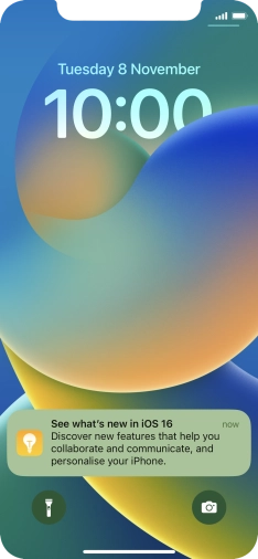 Press the required notification and follow the instructions on the screen to use the selected function.