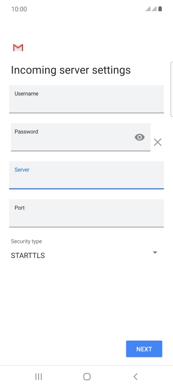 Press the field below 