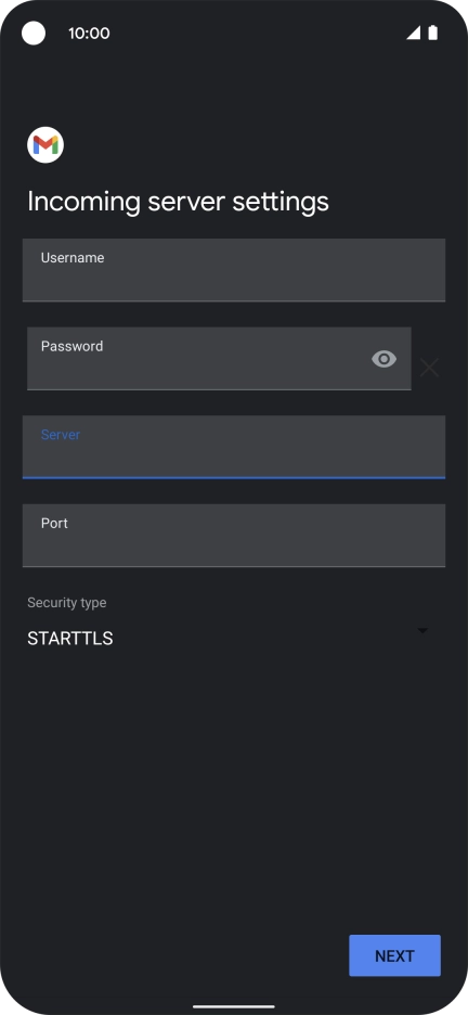 Press the field below 