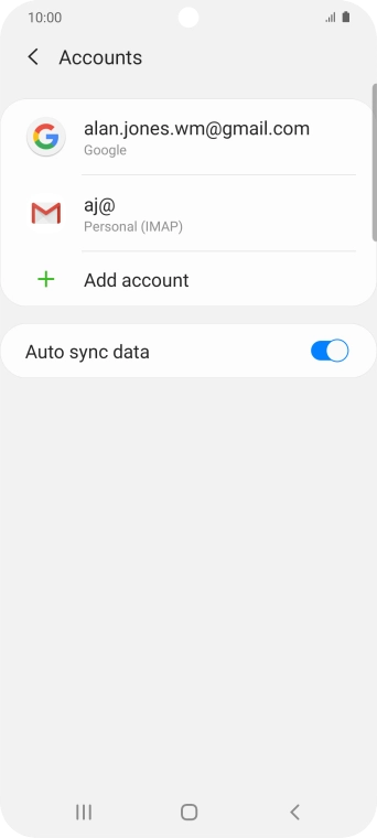 Press the Home key to return to the home screen.
