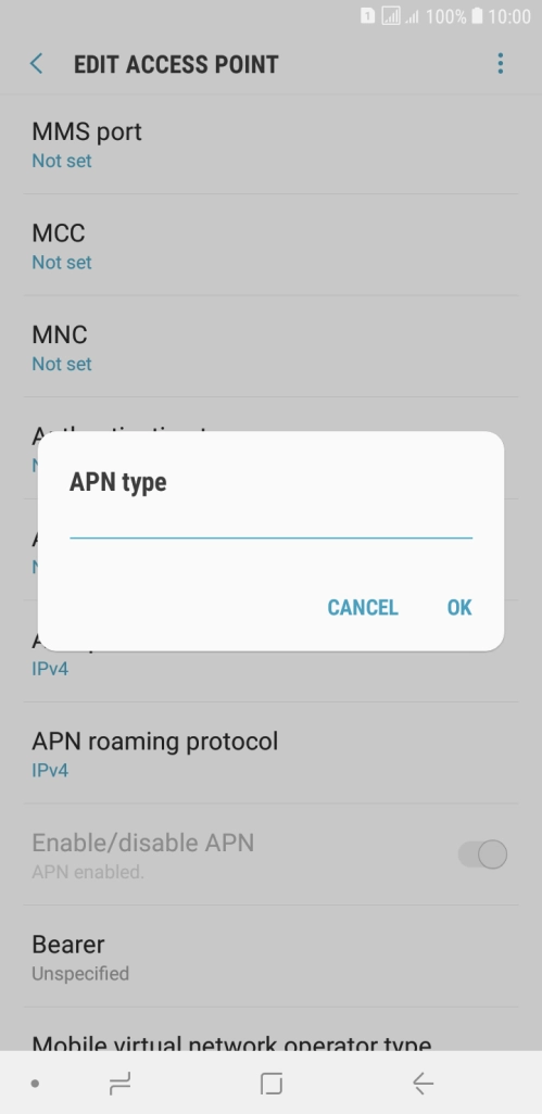 Key in mms and press OK.