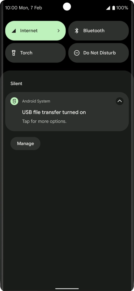 Press Tap for more options.