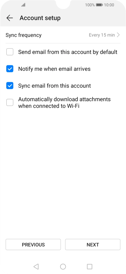 Press Sync frequency.