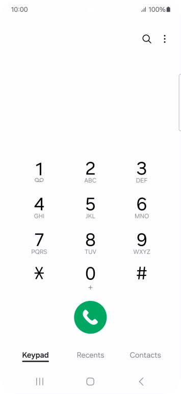 Press the menu icon.