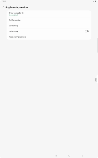 Press Call forwarding.