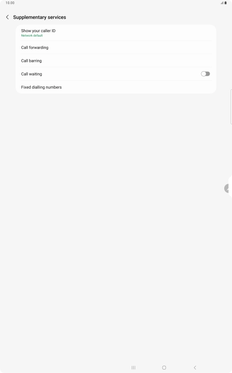Press Call forwarding.