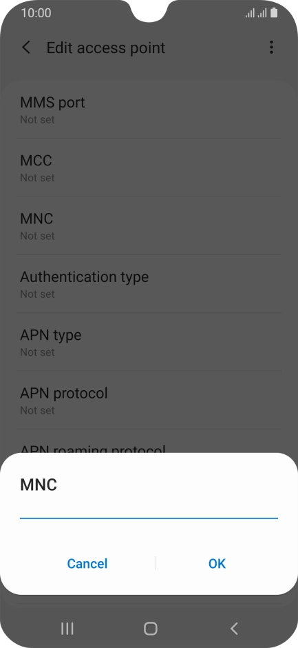 Key in 33 and press OK.