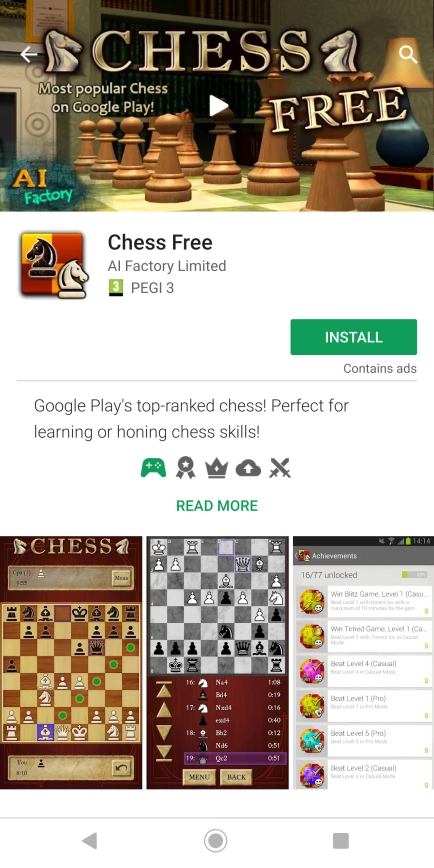 Press INSTALL and follow the instructions on the screen to install the app.