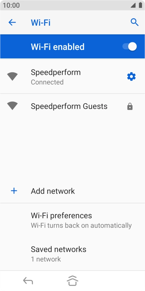Press the Home key to return to the home screen.