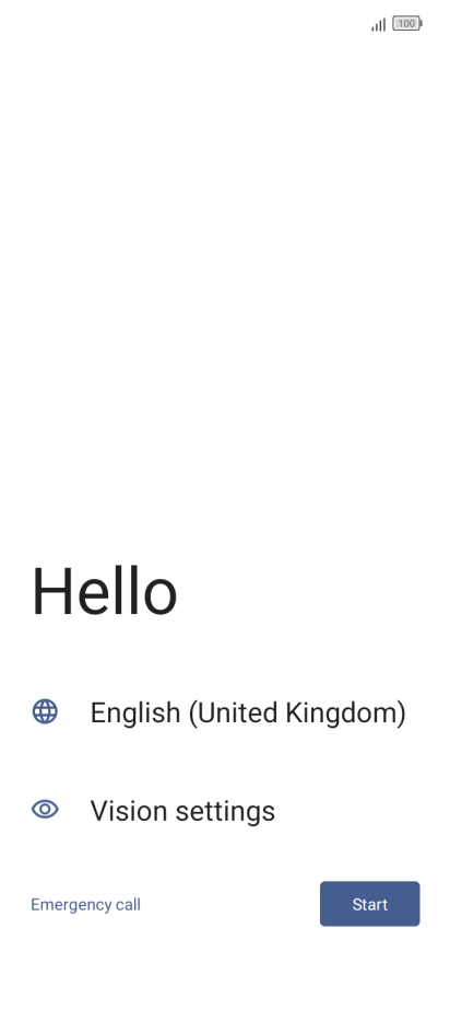 Press the language drop down list.