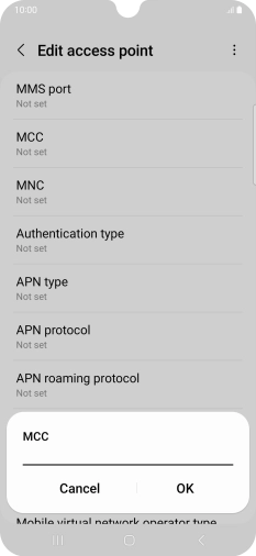 Key in 234 and press OK.