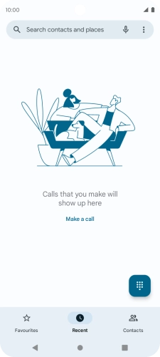 Press the menu icon.