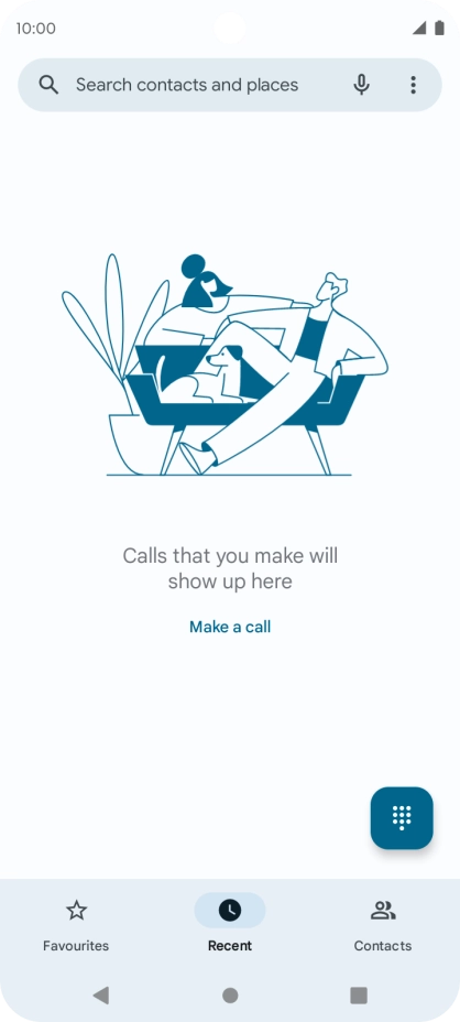 Press the menu icon.