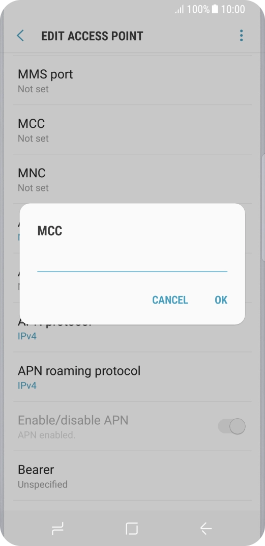 Key in 234 and press OK.