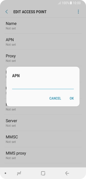 Key in everywhere and press OK.