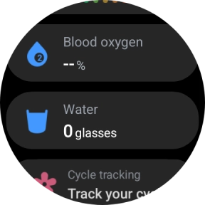 Press Blood oxygen.
