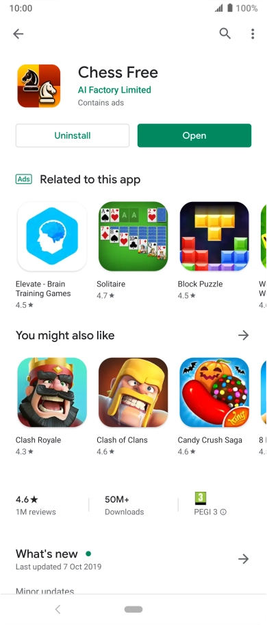 Press the Home key to return to the home screen.