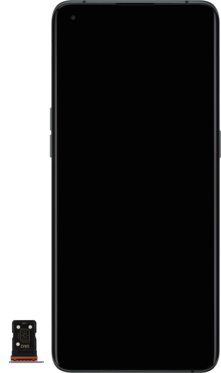 Turn your SIM as illustrated in the second SIM holder and place it in the SIM holder.