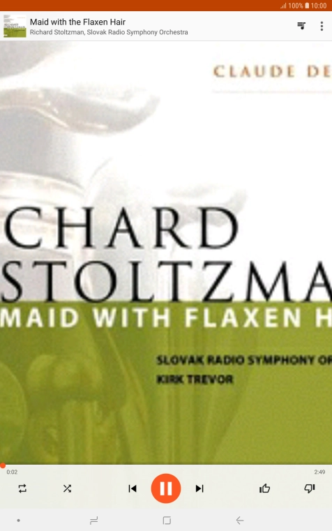 Press arrow right to go to the next audio file.