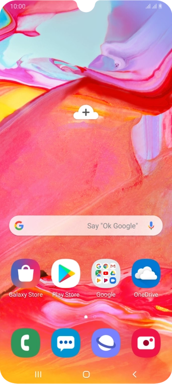 When the battery charging icon is displayed, charging is in progress.