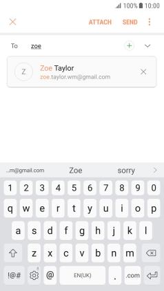 Press the required contact.