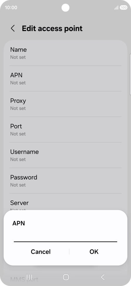 Key in eezone and press OK.