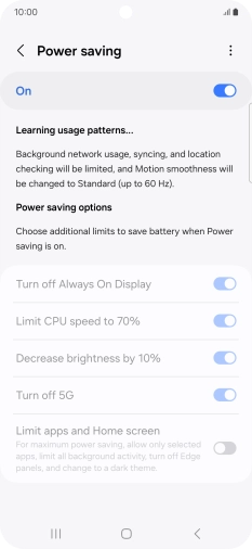 Press the Home key to return to the home screen.