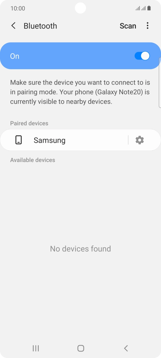 Press the Home key to return to the home screen.