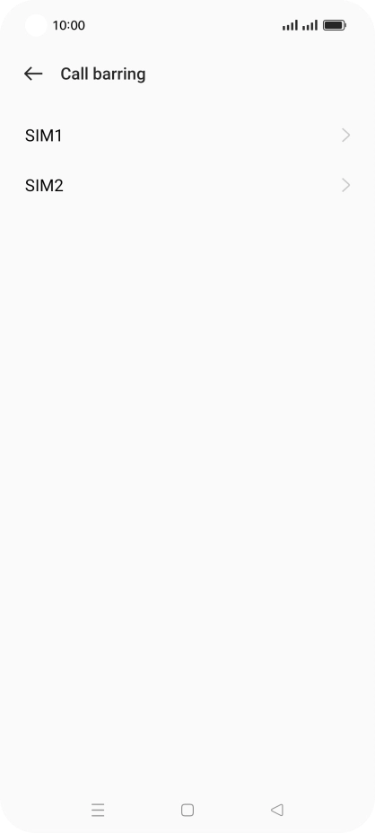 Press the required SIM.