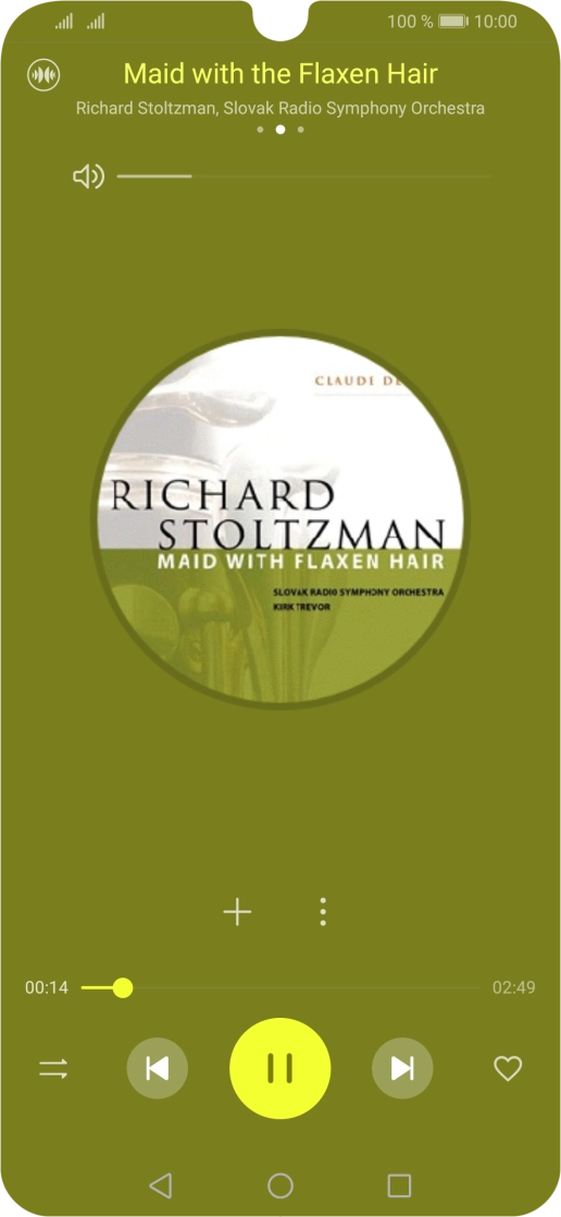 Press arrow right to go to the next audio file.