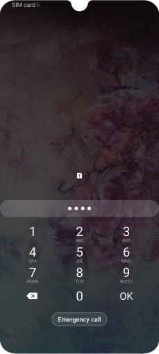 If you're asked to key in your PIN, do so and press OK. The default PIN is 1111.