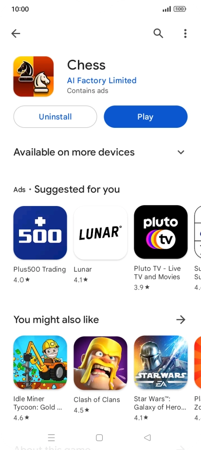 Press the Home key to return to the home screen.