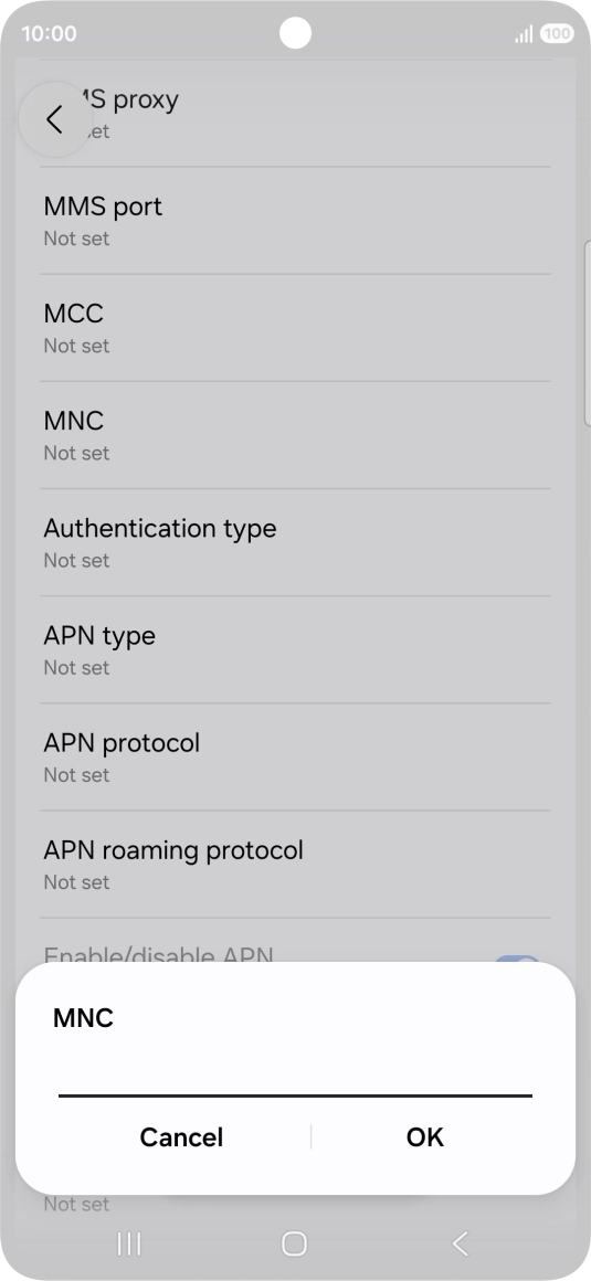 Key in 33 and press OK.