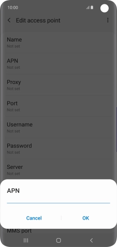 Key in eezone and press OK.
