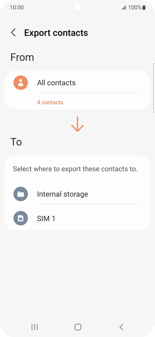 Press the name of the SIM.