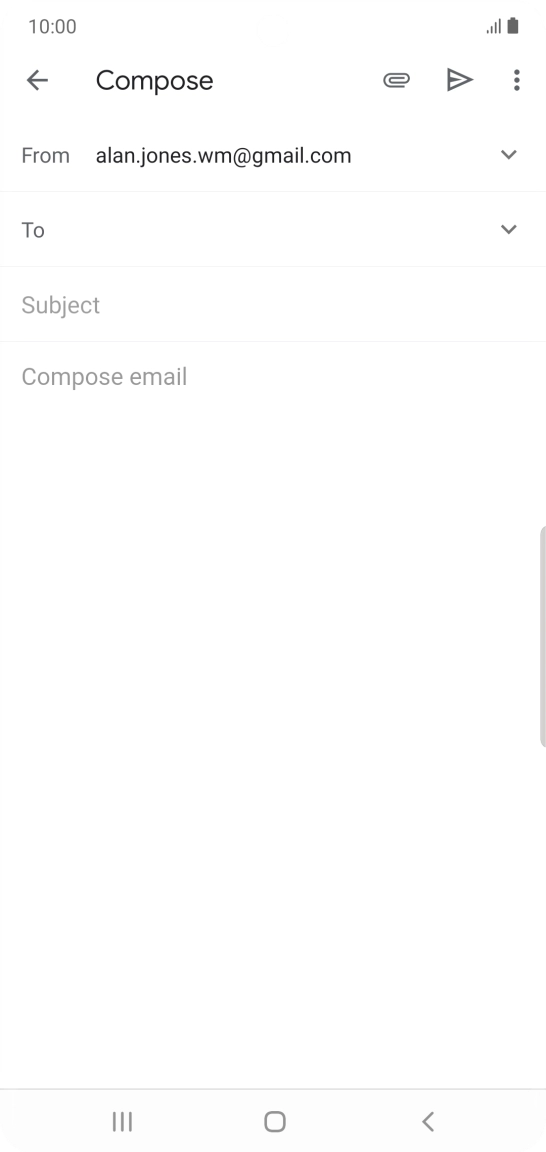 Press To and key in the first letters of the recipient's name.