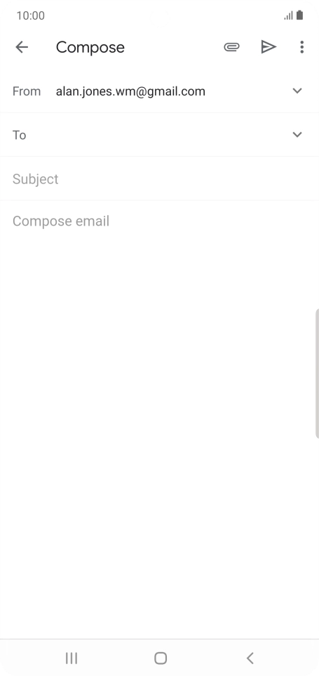 Press To and key in the first letters of the recipient's name.